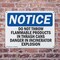 Signmission Do Not Throw Flammable Products In Trash OSHA Notice Sign, Plastic, 10in W x 7in L, 2PK OS-2PACK-NS-P-710-L-11384 - alternate 7